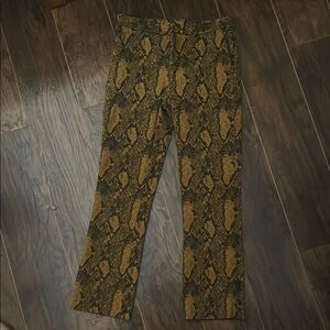 Snakeskin Print Pants